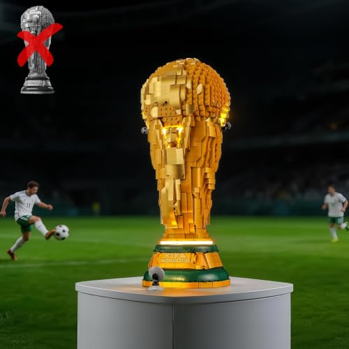 BRIKSMAX LED-belysning för LEGO Editions Officiella FIFA fotbolls-VM-pokalen 43020, kompatibelt ljusset för byggstenar – Utan Lego-set