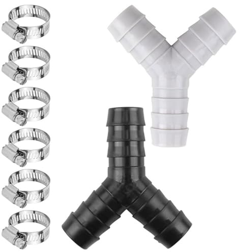 Dual-Port Drainage Splitter Adapter Y-förmiger auslaufsicherer Anschluss für Geschirrspüler & Waschmaschine Schläuche Waschmaschine Ablaufrohrverbinder