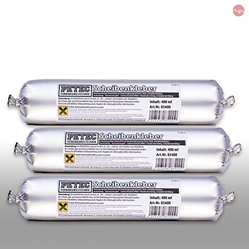 Petec_bundle 3X PETEC SCHEIBENKLEBER SCHLAUCHBEUTEL 400 ML 83400