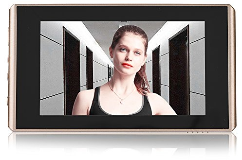 Eboxer Digital Peephole Camera Doorbell Wireless Visual 160° Wide Angle Lens 2 Million Pixels 4.3 Inch LCD Screen HD Night Vision Motion Detection 24 Hours Surveillance for Home