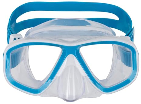 Mares Puffer – Taucherbrille Kinder XS-S, doppelte PC-Linsen, Siliter-Dichtlippe, mikroverstellbares Band