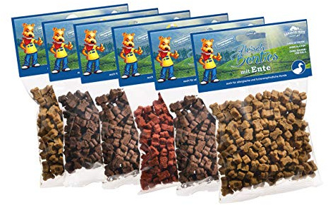 Larsson | Aktions-Set BENTIES Kauartikel - Hunde Snack Leckerlie | 6 Verschiedene Sorten Farm | Gesamtgewicht 900gr.