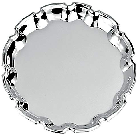 SILBERKANNE Platzteller Silber 31cm – Hochwertig Versilbert (Silver Plated) – Edle Unterteller für Festtafeln – Luxus Dekoteller für Hochzeit & Event
