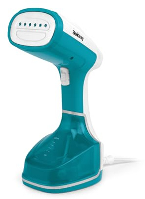 Beldray BEL0815-VDE Multi Steam Pro 1200W steamer Dampfglätter für Kleidung, Geeignet für alle Textilien,schnelles Aufheizer, Zur Desinfizierung von Kleidung, türkis/weiß dampfbürste