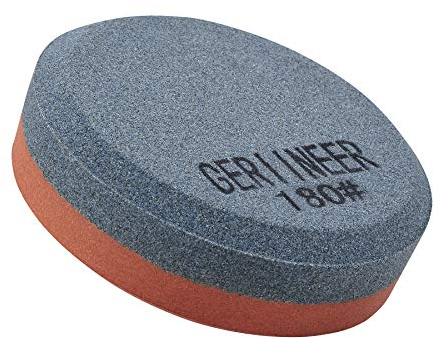 GERIINEER Piedra Afilar Hacha, Piedra Afilar Cuchillos 2-IN-1, Piedra de Afilar para herramientas de jardín Cuchillos de cocina Cinceles Hachas (Grano 180/320)