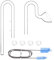 FZONE 17MM Aquarium Glass Lily Pipes Zu- und Ablauf für Aquarien Filter Systems 16/22MM Chläuche (5/8'' ID)