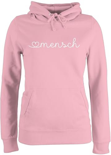 Shirtracer Pullover Damen Hoodie - Valentinstag Partner Liebe - Herzensmensch Lieblingsmensch - Geschenk Beste Freundin Geschenke Frauen Männer Kleine Geschenke - L - Hellrosa - Valentines Day Gifts