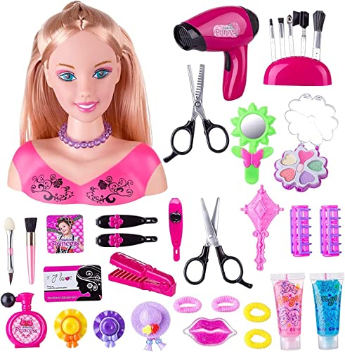 Auspcers Frisierkopf Schminkkopf für Jugendliche Haarstyling Set (5805)