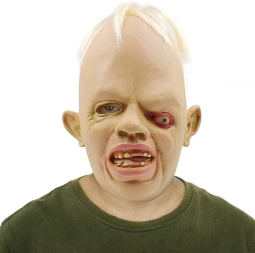 ACBAGI Scary Sloth Goonies Mask Latex Creepy Halloween Fancy Dress Costume 1980's 80's Masks for Adults