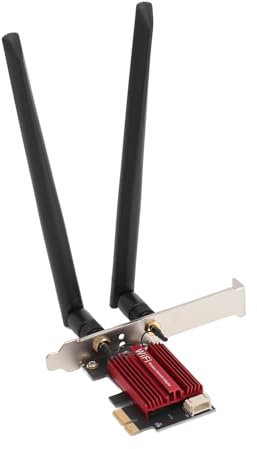 Tarjeta WiFi PCIe RTL8852CE Tarjeta PCIe WiFi 6E para PC de Escritorio, Bluetooth 5.3 5374Mbps Tarjeta Adaptadora de Red WiFi Inalámbrica PCI E, Adaptador WiFi para Windows