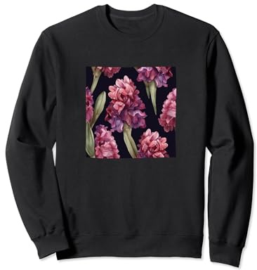 Motif floral sauvage aquarelle jacinthe Sweatshirt