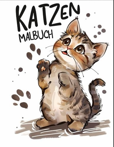 Katzen Malbuch: Tolles Geschenk für Kinder, Jungen und Mädchen.