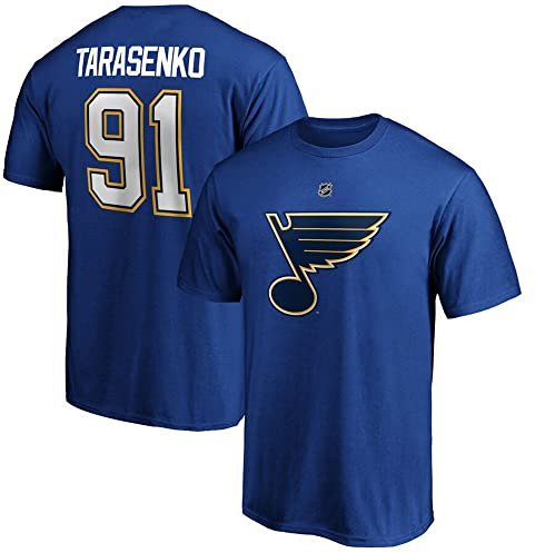 PiWine Halb Ärmel T-Shirt Männer Casual Eishockey Kleidung Jersey Männer Sport NHL Blues No.91 Kurzarm Bequemes Hockey Sweatshirt,XXL