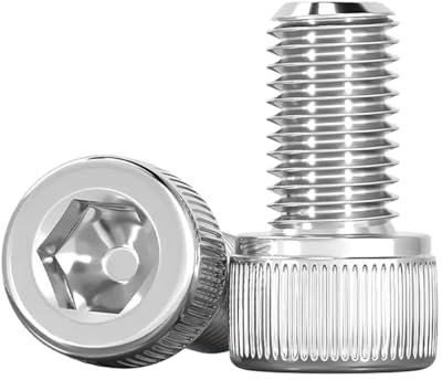 Drenky Zylinderkopfschrauben 10 Stück M8 X 16mm Zylinderschrauben mit Innensechskant DIN 912 (ISO 4762) Maschinenschrauben Edelstahl A2 V2A, Vollgewindeschrauben