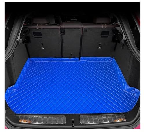 YFZNCPZI Kofferraummatte Für Autos Für Für Q7 Sieben Sitze 2016-2023 2017 2018 2019 2020 2021 2022 Teppich Innen Zubehör Anti-fouling Pads Gepäckmatte(Blue-1PC)