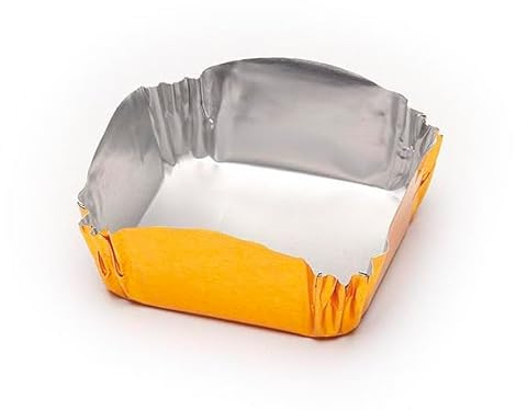 Monouso | 100 Moldes de Aluminio para Magdalenas, 40x35x16mm, Cápsulas para Pastelería, Repostería, Cupcakes, Muffins, Eventos, Catering, Fiestas