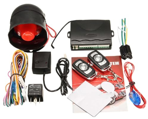 Kit di blocco centralizzato a distanza per auto, di allarme per la sicurezza 'auto - di immobilizzazione allarme antifurto 12 V, di ingresso senza chiave