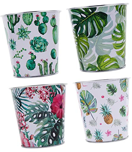 Milisten 4pièces Vase à Fleurs pour Plantes Seau à Fleurs Compact Décoration De Jardin pour Maison Lot de Pots