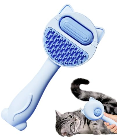 Pet Grooming Comb,Gentle Massage Tool with Water Tank | Pet Brush Hair Remover - for Family Friends Small Medium Dogs Puppy Kitten Indoor Home Cleaning