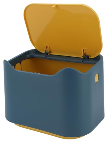 Cat Litter Trash Can, Odor Control, 7.09x4.92x5.12in | Press Seal Lid, Pet Waste Container, Compact Home Placement, Rounded Edges, Odor Control, 7.09x4.92x5.12in