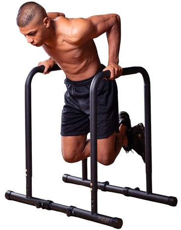 FIZYO Dip Barren Verstellbar – Dip Station, Dip Bars & Dip Stange für Zuhause, Calisthenics Equipment & Homegym, stabile Barren für Dips, Pull Up & Dip, Fitness Geräte