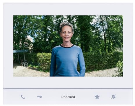 DoorBird A1103T IP Video Innenstation Polar White Edition | Inneneinheit für IP-Video-Türsprechanlage mit Display, WLAN, LAN