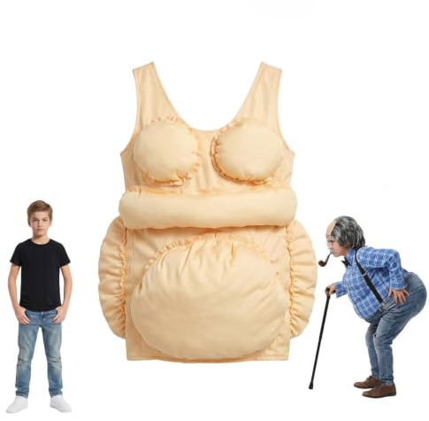 The Artificial Butt, Funny Novelty Joke Item Humorous Fun Prop | Realistic Butt, Prank, Halloween Costume Artificial Buttocks Women Grandmother Lady Cosplay, Fancy Dress Party