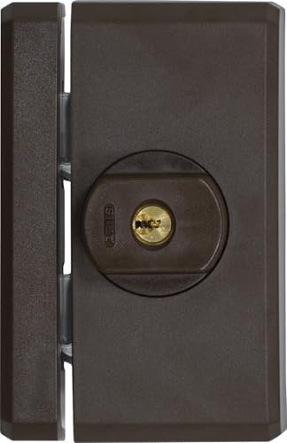 ABUS Fenster-Zusatzsicherung FTS96A AL0089 - Fensterschloss mit intuitivem Schließmechanismus und Alarm, gleichschließend - ABUS-Sicherheitslevel 10-78547 - Braun