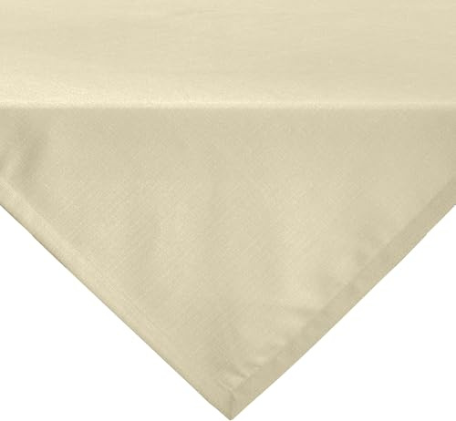 Erwin Müller Tischwäsche, Mitteldecke, Tischdecke Uni, Krefeld Sekt Größe 80x80 cm - fleckabweisend, schmutzunempfindlich und leicht zu reinigen, Leinen-Optik (weitere Farben, Größen)