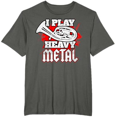 Tenorhorn - I Play Heavy-Metal Lustig T-Shirt