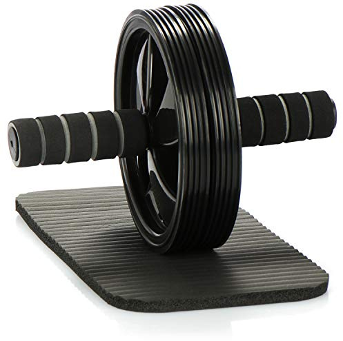com-four® Bauchtrainer - Bauchroller für intensives Bauchmuskeltraining - Ab-Roller für das Fitnesstraining Zuhause und unterwegs