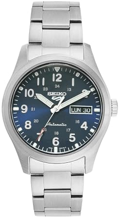 Seiko Herren Analog Automatik Uhr mit Edelstahl Armband SRPG29K1