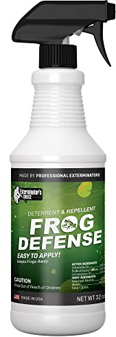 Exterminators Choice Frog Spray - Long-Lasting Spray to Keep Frogs Away - Garden Protection with Citronella Oil - 32 fl oz, Lemongrass Scent