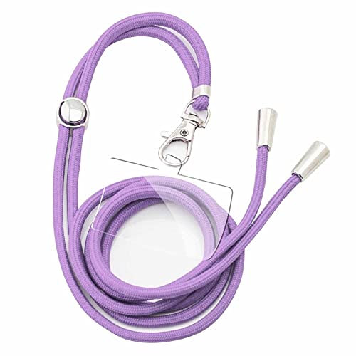 N NEWTOP Cordino Tracolla Regolabile Cinghia Laccetto Corda TPU da Cover Appendere Catena Rimovibile Estate Mare Sport Fitness Inverno Montagna Universale per Cellulare Smartphone (Viola)