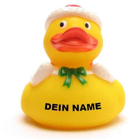Badeente - personalisierbar (Weihnachtsmann Ente)