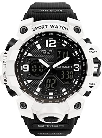 rorios Damen Uhren Digital Quarz Armbanduhren Wasserdicht Sportuhr Militär Uhren mit Alarm Timer Elektronische Multifunktions Uhr für Damen