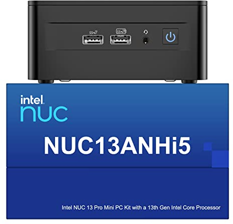 Intel NUC 13 Pro for ASUS NUC 13 Pro NUC13ANHi5 Arena Canyon Mini PC, i5-1340P, 16GB RAM, 512GB SSD, Mini Computer Win 11 Pro für Business Home Office, Unterstützung 8K/4K Quad Display/WiFi 6E/BT 5.3
