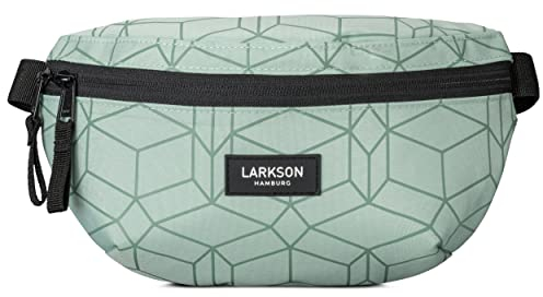 LARKSON Bauchtasche Damen & Herren Mint - Finn - Hüfttasche für Sport Outdoor Stadt - Gürteltasche Stylisch für Festival - Crossbody Bag mit Gurt - Wasserabweisend
