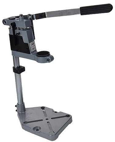 Angoily Hand Drill Press Stand Heavy-Duty Cast Base Drill Holder for Enhanced Stability for Accurate Drilling Workbench Compatible