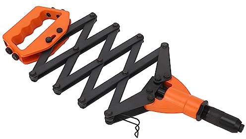 Fyearfly Remachadora De Pinzas, Pistola Remachadora Manual, Herramienta De Remachado Retráctil De Alta Resistencia para 3,2 Mm, 4,0 Mm, 4,8 Mm, 6,0 Mm, 6,4 Mm para Muebles, Decoración del Hogar