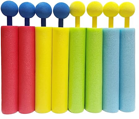 Plencell Squirt Guns,Water Gun Toy,Kids Squirt Gun,Squirt Guns for Kids,Pool Squirt Toys,Pool Water Gun,Ranges up to 40 feet,Outdoor Water Toys for Kids (Set of 8 Ball Shaped Handle Water Guns)