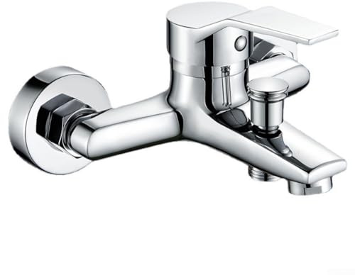 Einhebelmischbatterie für Badewanne, Dusche, Wandmontage, für Badewanne und Dusche, Chrom, 1,27 cm Auslauf, für Badewanne und Dusche
