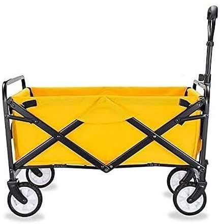 CRBUDY Trolley-Karren, Faltbarer Wagen, Klappwagen, Mehrzweckwagen, Gartenanhänger für den Außenbereich, Transportwagen für Camping, Einkaufen, Garten, Campingwagen, Gartenwagen (B)