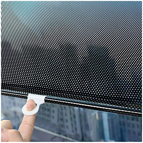 Agashi Saugnapf-Rollo, Verdunkelungsrollo Ohne Bohren, Verdunkelungsvorhänge, Sonnenschutzrollo Für Dachfenster Und Türen/Black/58 * 125Cm/23 * 49In