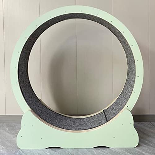 GLJTUO Laufband Für Katzen, Klein, Mittel, Groß, Leise, Sicheres Katzenlaufrad Mit Kleinem Abstand Für Hauskatzen, Katzen-Trainingsrad, Spielzeug, Katzenkratzbrett,L-Inner Diameter 100cm(39 3/8