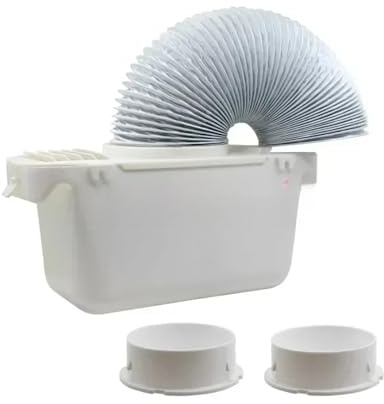 GeRnie Kit de condenseur de sèche-linge Kit de ventilation de tuyau d'aération avec conduit d'échappement flexible en PVC de 1'