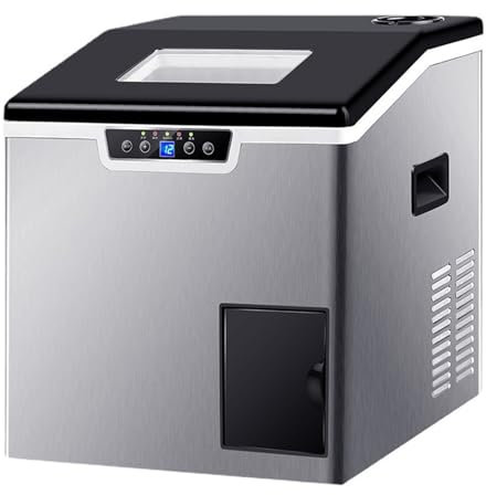 Hydravex Máquina de Hielo portátil de encimera, máquina de Hielo autolimpiante Profesional, Produce 32 Cubitos de Hielo en 6 Minutos, Capacidad Diaria de 40 kg, Ideal para Acampar en casa y vehículos