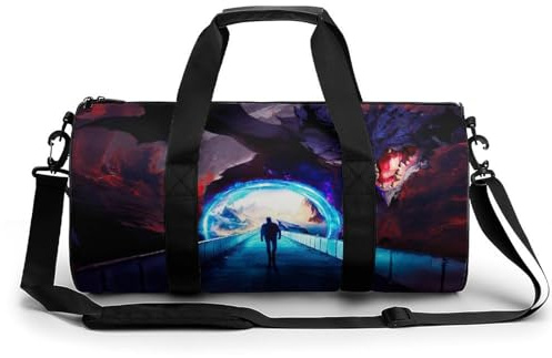 Mann Sport Duffel Bag Sporttasche Reisetasche Handgepäck Tasche Schwimmtasche Weekender Bag 45x23x23cm
