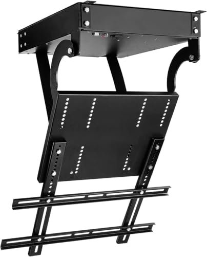 LLHTTDMBDFC Supporto TV Motorizzato, Staffa for Montaggio TV a soffitto ad Angolo Regolabile Elettrico, Sollevamento TV Elettrico(70-85in TV)