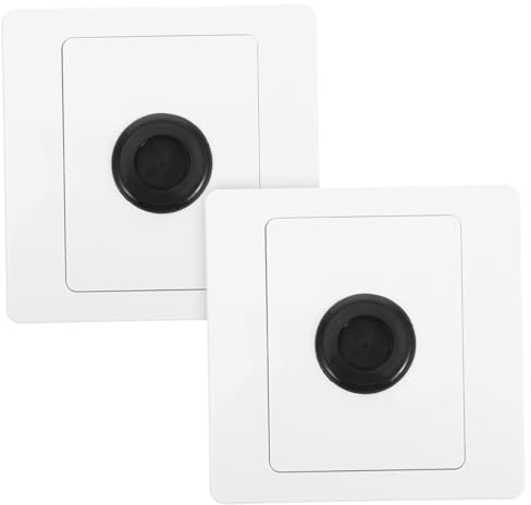 Veemoon 2piezas Tapa de Roscado de Placa de Pared Cubierta de Tomacorriente Placa de Cubierta para Interruptor de Luz para Uso Paredes Interiores con Paso de Cable